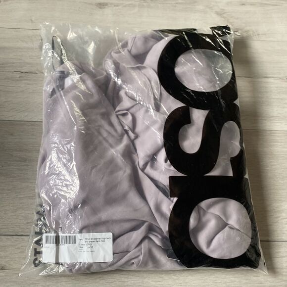 ASOS TFNC Bridesmaid high neck,drape back maxi dress in gray 6‎ NWT IN PKG - Picture 5 of 7